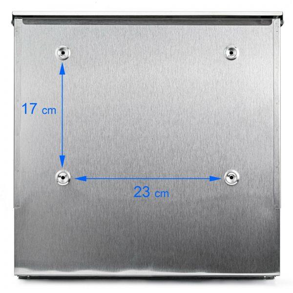 Poštanski sandučić Brick - brušeni čelik