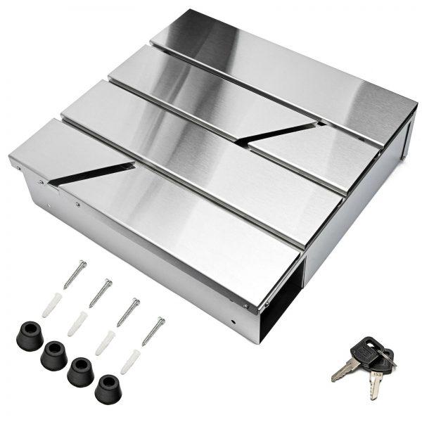 Poštanski sandučić Brick - brušeni čelik