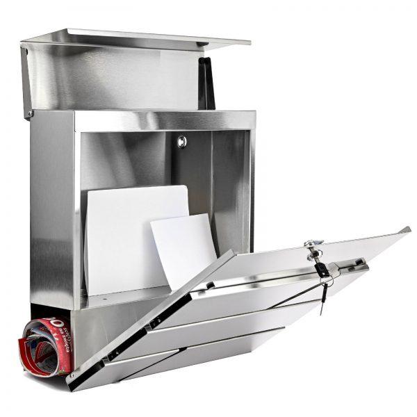 Poštanski sandučić Brick - brušeni čelik