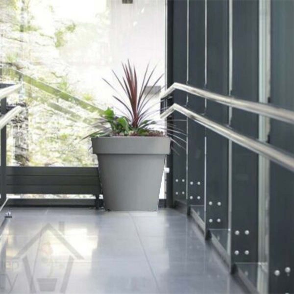 Ukrasni lonac za cvijeće LEXO SIVI | IFSDLR-GR