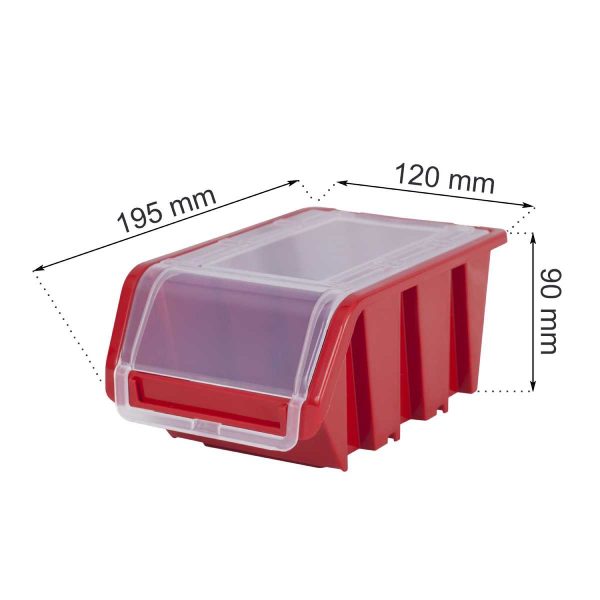 Kutije za skladištenje s poklopcem - 155 x 100 x 70 - 10 komada