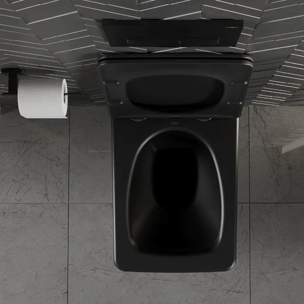 WC školjka s poklopcem VERA - Crna - Mexen
