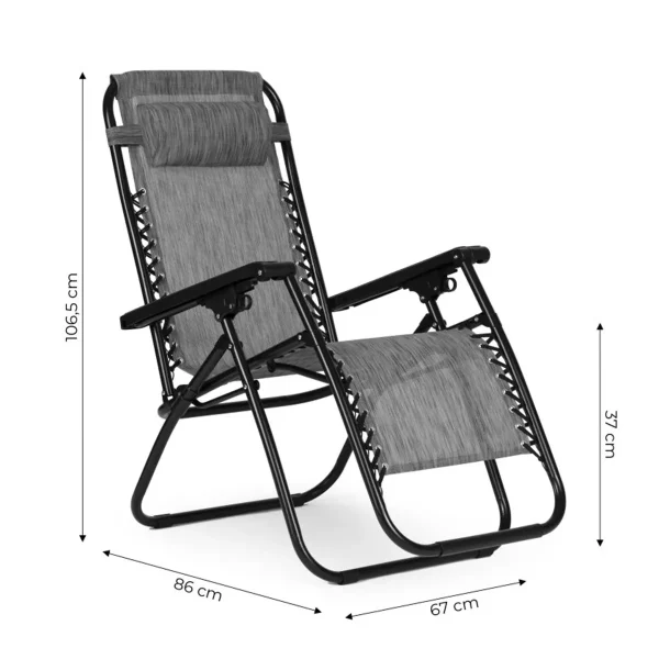 Vrtna ležaljka / stolica - Gravity Gray