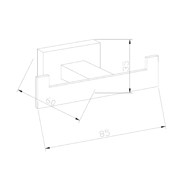 Vješalica za ručnike ARNO - Crna