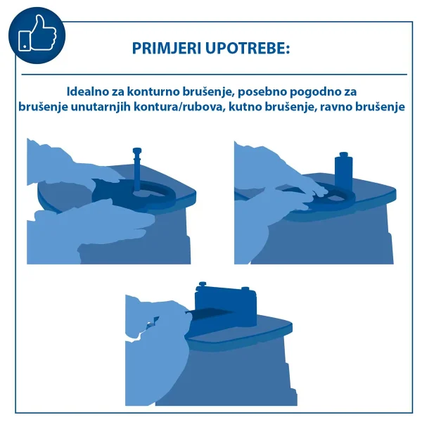 Brusilica sa oscilirajućim vretenom OSM600 - 450 W - Scheppach