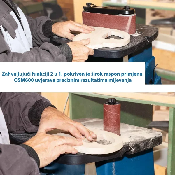 Brusilica sa oscilirajućim vretenom OSM600 - 450 W - Scheppach