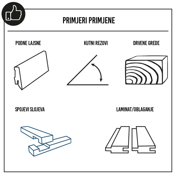 Profesionalna potezna i nagibna pila HM140L-BE - 2000W - 305 mm - Scheppach Black Edition