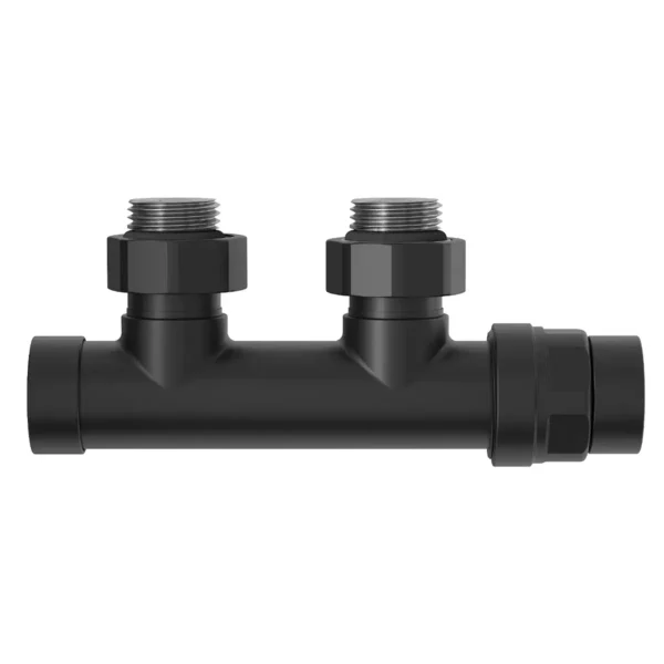 Termostatski dvocevni kutni H-ventil