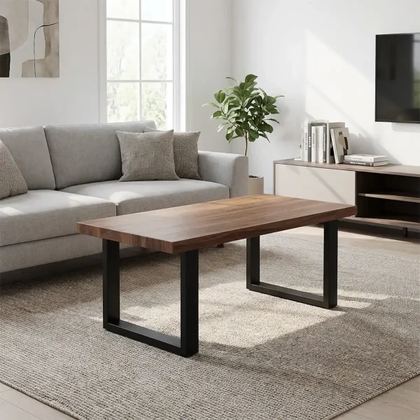 Noge za klub stolić ili klupu CUBIX - 40 x 43 cm - 2 kom - Crne