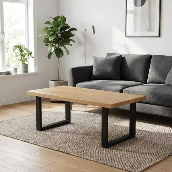 Noge za klub stolić ili klupu CUBIX - 40 x 43 cm - 2 kom - Crne