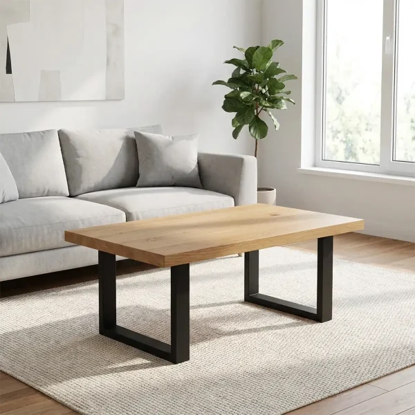 Noge za klub stolić ili klupu CUBIX - 40 x 43 cm - 2 kom - Crne