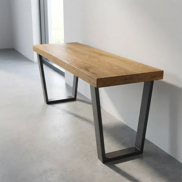 Noge za klub stolić ili klupu TRAPEZO - 2 kom - Crne - 43 x 40 cm