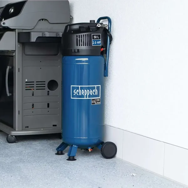 Bezuljni kompresor HC51V - 50 L - 1500 W - 10 bar - Scheppach