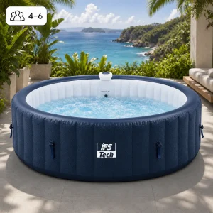 Masažni bazen HydraLux 6P - Navy Blue - 208 cm - 2400 W - IFS Tech
