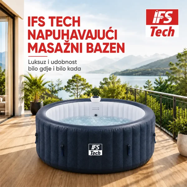 Masažni bazen HydraLux 6P - Navy Blue - 208 cm - 2400 W - IFS Tech